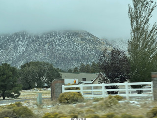 drive on Route 89 to Flagstaff - high fog