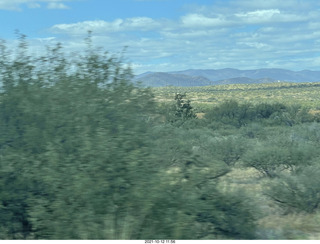 drive on Route 89 to Flagstaff - clouds