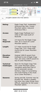 web page on Eagle Crags Trail at Zion