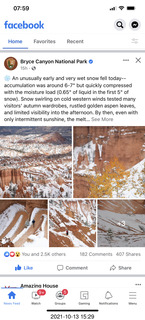 Bryce Canyon blizzard