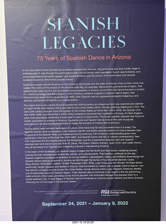 Scottsdale Arts - Spanish Legacies sign