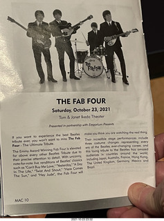 Mesa Arts Center - The Fab Four program