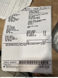 58 a18. UPS receipt