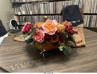 pumpkin flower arrangement