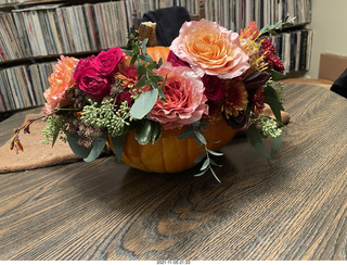 pumpkin flower arrangement