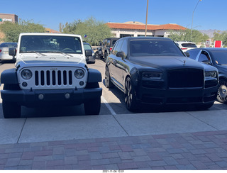 Jeep Wrangler and Rolls Royce