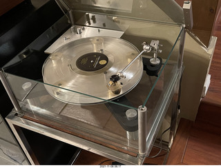 206 a19. Transcriptor turntable with clear vinyl