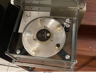 Transcriptor turntable with clear vinyl