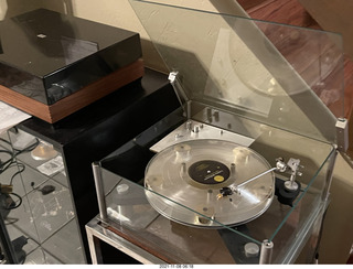 219 a19. Transcriptor turntable with clear vinyl