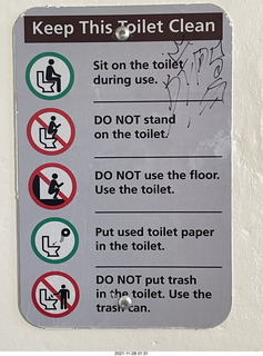 28 a19. Utah - Arches National Park toilet sign