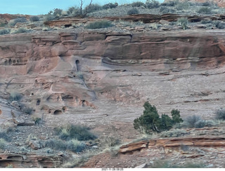 driving from moab to fisher towers - Route 128 - rock formations