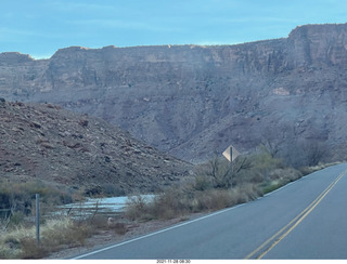 driving from moab to fisher towers - Route 128