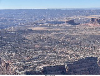aerial - flight from moab to phoenix - near canyonlands field (CNY)