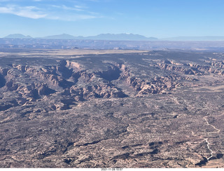 aerial - flight from moab to phoenix - near canyonlands field (CNY)