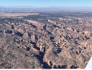 aerial - flight from moab to phoenix - near canyonlands field (CNY)