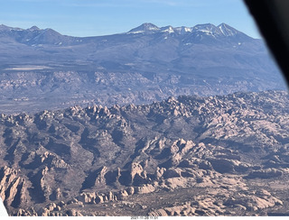 80 a19. aerial - flight from moab to phoenix - near canyonlands field (CNY) - Henry Mountains