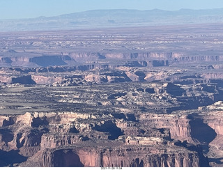 aerial - flight from moab to phoenix - Canyonlands National Park - Island in the Sky