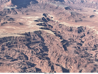 aerial - flight from moab to phoenix - Canyonlands National Park - Island in the Sky