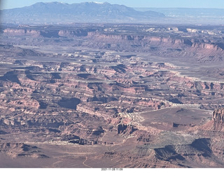 aerial - flight from moab to phoenix - Canyonlands National Park - White Rim