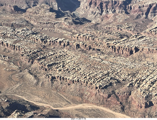 127 a19. aerial - flight from moab to phoenix - Canyonlands National Park - the Maze