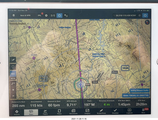 iPad ForeFlight display