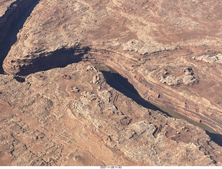 aerial - flight from moab to phoenix - Navajo Mountain