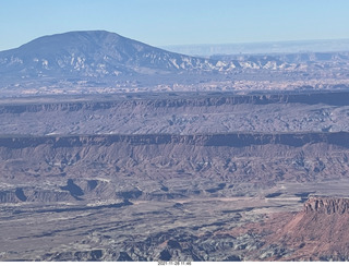 aerial - flight from moab to phoenix - Navajo Mountain