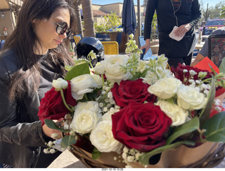 Olga and Anthony gave me a lovely floral bouquet for my birthday