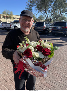 Olga and Anthony gave me a lovely floral bouquet for my birthday