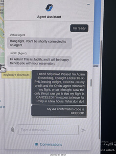Orbitz conversation