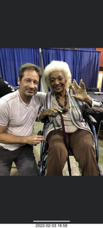 David Duchovny and Nichelle Nichols