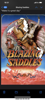 Facebook - Blazing Saddles poster with Yiddish headband