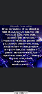 it was miraculous - it merely required no character