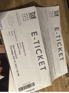 my ticket for Thursday