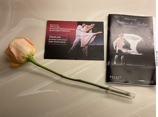 Symphony Hall - Ballet Arizona - Romeo and Juliet program and flower