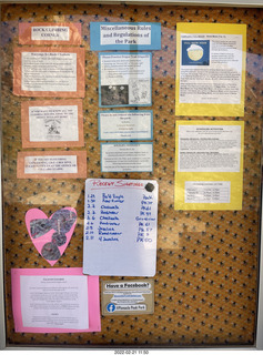 Pinnacle Peak - bulletin board