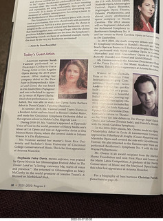 Arizona Musicfest - Beethoven No. 9 - program