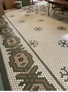 Academy of Music hex-tile floor