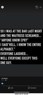 Anyone know CPR? I know the entire alphabet....