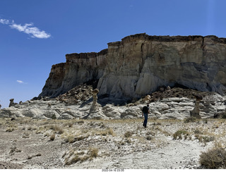 Page - Wahweap hoodoos + Shaun