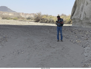 Page - Wahweap hoodoos + Shaun