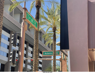 2nd and Adams street signs