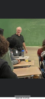 Adam teaching math class at Cheltenham High School