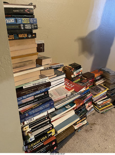 house construction - books in  piles