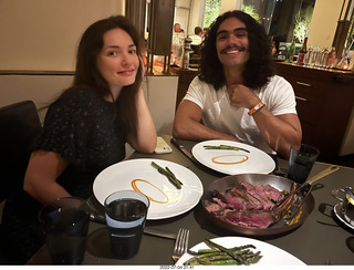 our tomahawk-steak dinner - Olga and Anthony