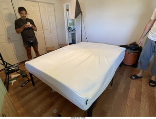 215 a1h. home construction - mattress coming out of the box + Anthony