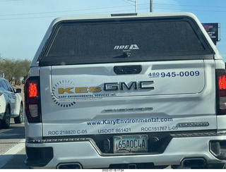 Kary Environmental Services pickup truck - great logo