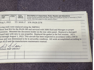 N8377W logbooks 2022-08-01 aircraft log