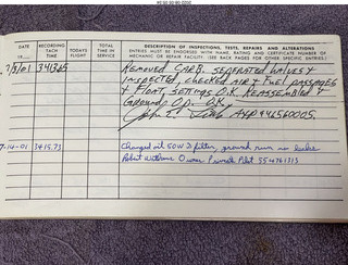 N8377W logbooks 2022-08-01 engine log