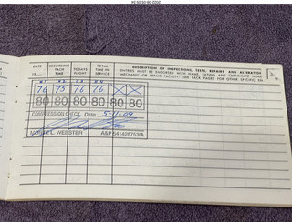 N8377W logbooks 2022-08-01 engine log